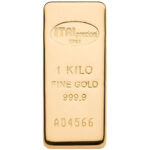 1 Kilo Italpreziosi Cast Gold Bar