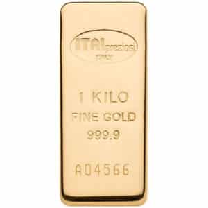 1 Kilo Italpreziosi Cast Gold Bar