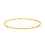 22ct Gold Anklet with Beads | 10 Inches | Glow collection