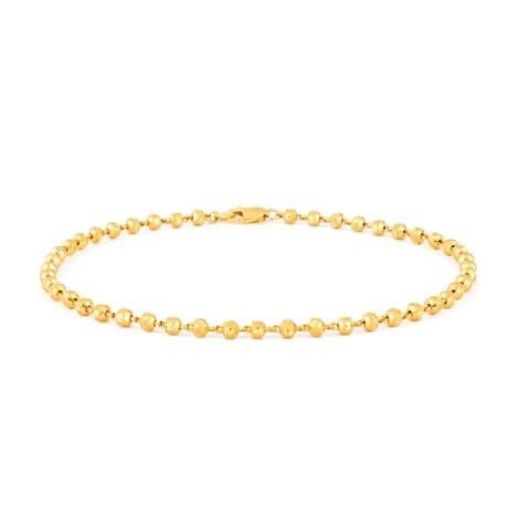 22ct Gold Anklet with Beads | 10 Inches | Glow collection