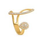 18ct Yellow Gold Ring Diamond for Ladies | Size N