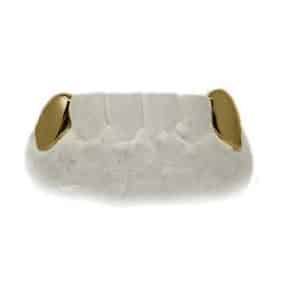 Bottom Fang Grillz 14K Yellow Gold