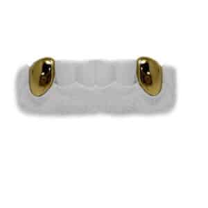 Bottom Fang Grillz in 24K Gold