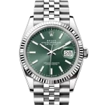 Rolex Datejust Oyster, 36 mm, Oystersteel and white gold